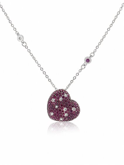 Necklace Comete Woman in White Gold GLB895 - GLB895